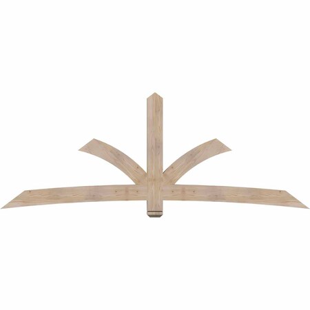 Ekena Millwork Davenport Smooth Timber Gable Bracket, Douglas Fir, 108"W x 40"H x 3 1/2"D x 5 1/2"F, 9/12 Pitch GBW108X40X0406DAV00SDF